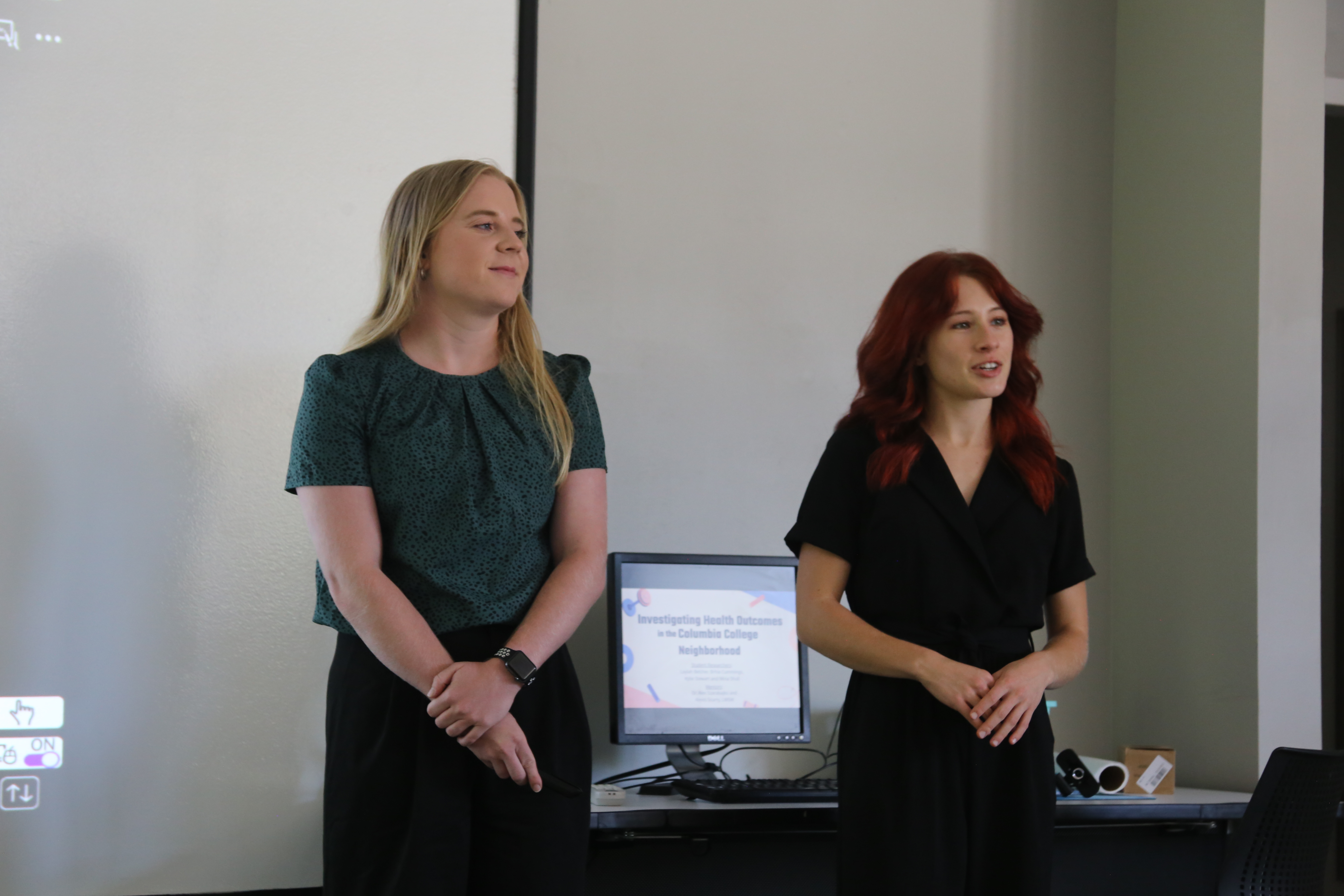 kylie stewart and mina shull presenting
