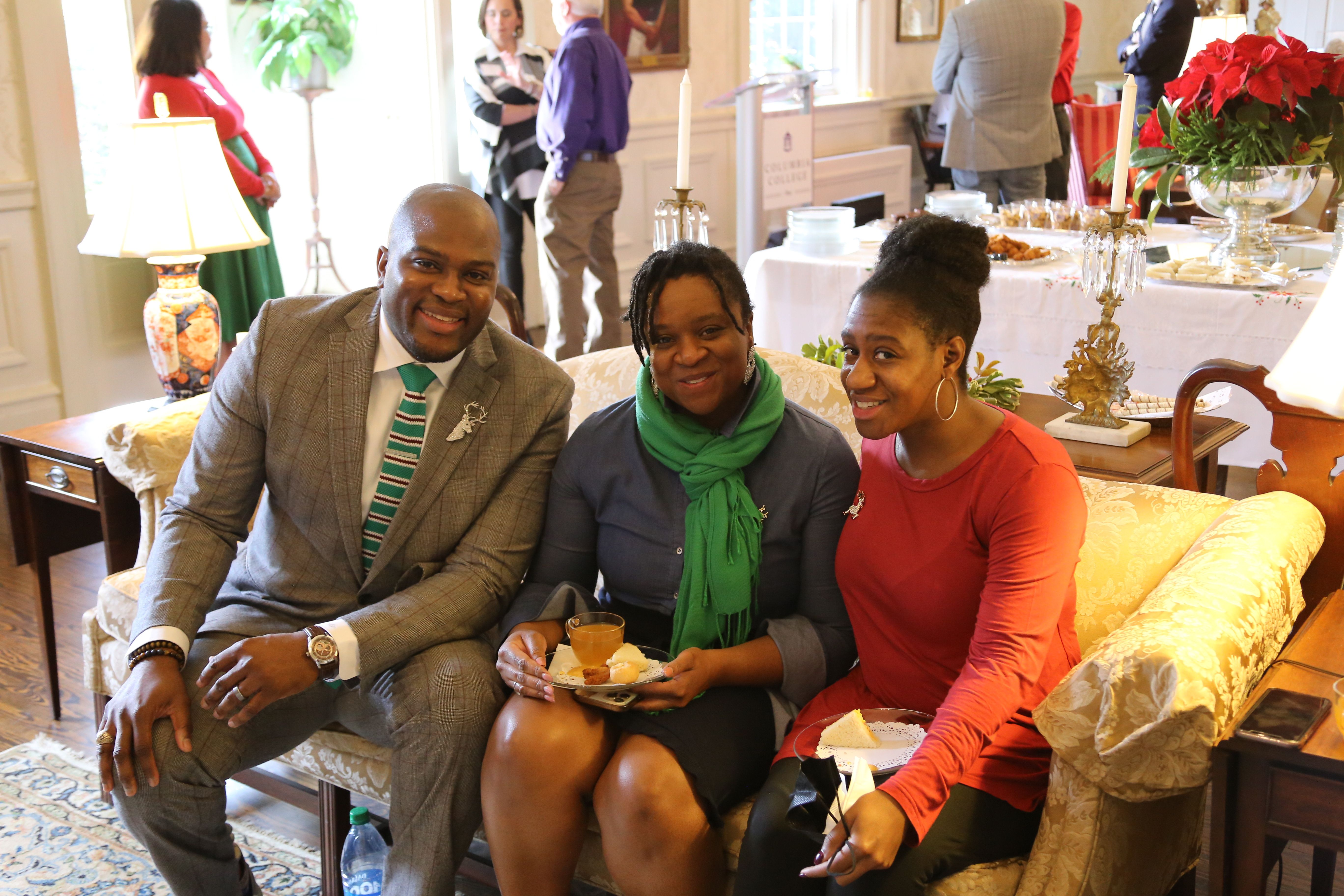 Faculty and Staff chatting at coffee event