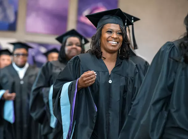 Image of graduates at commencement