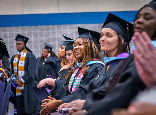 Image of graduates at commencement