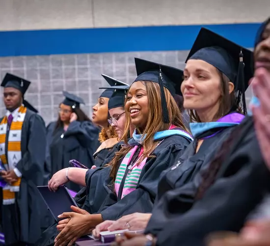 Image of graduates at commencement