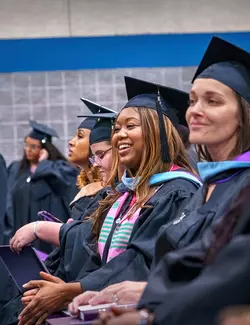 Image of graduates at commencement