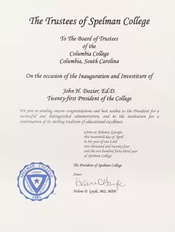 spellman college certificate