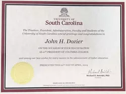 usc certificate