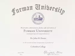 furman certificate